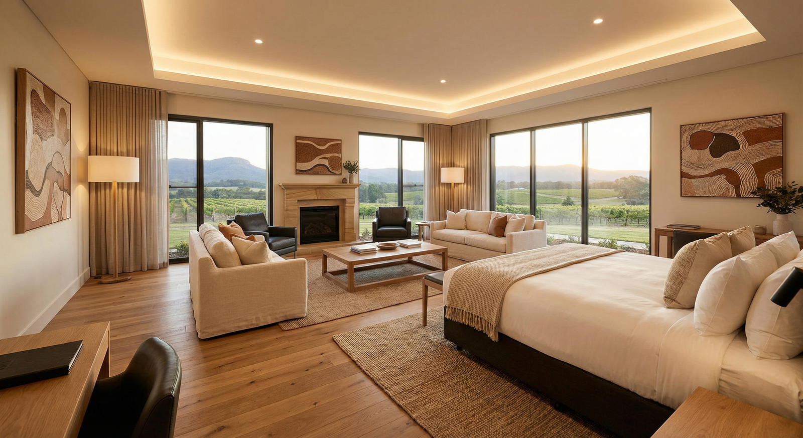 Luxury villa interior